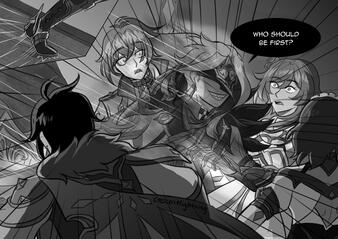 Kaeya & Diluc vs Dottore Pg4 Kaeya & Diluc vs Dottore Pg4