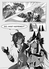 Wriothesley vs Alhaitham Comic Page 1 Wriothesley vs Alhaitham Comic Page 1
