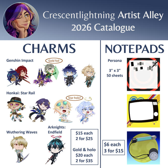 Charms & Notepads Charms & Notepads